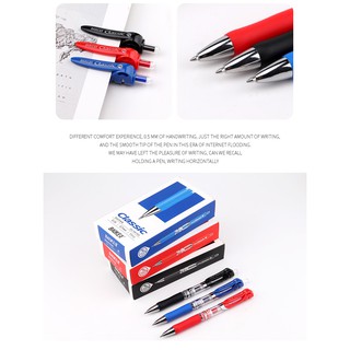 Bút mực nước 3 Màu 0.7mm,Đầu Bấm-12 Cây/Hộp-BAOKE/D35