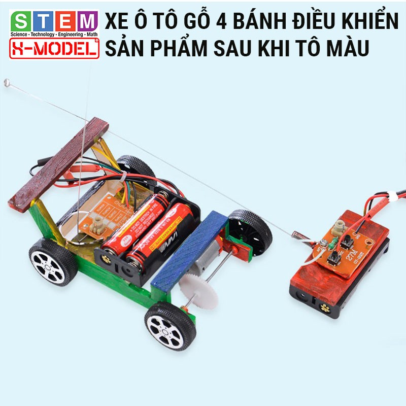 Đồ chơi lắp ráp sáng tạo STEM Xe ô tô 4 bánh điều khiển từ xa XMODEL ST63 Đồ chơi DIY-Do it Yourself|Giáo dục STEM STEAM