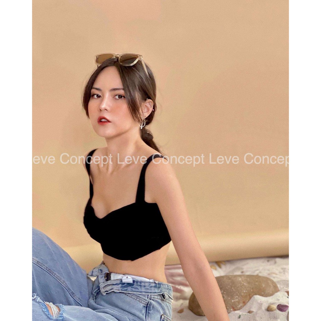 Leve Concept - Áo hai dây dáng lửng Uri Cropptop
