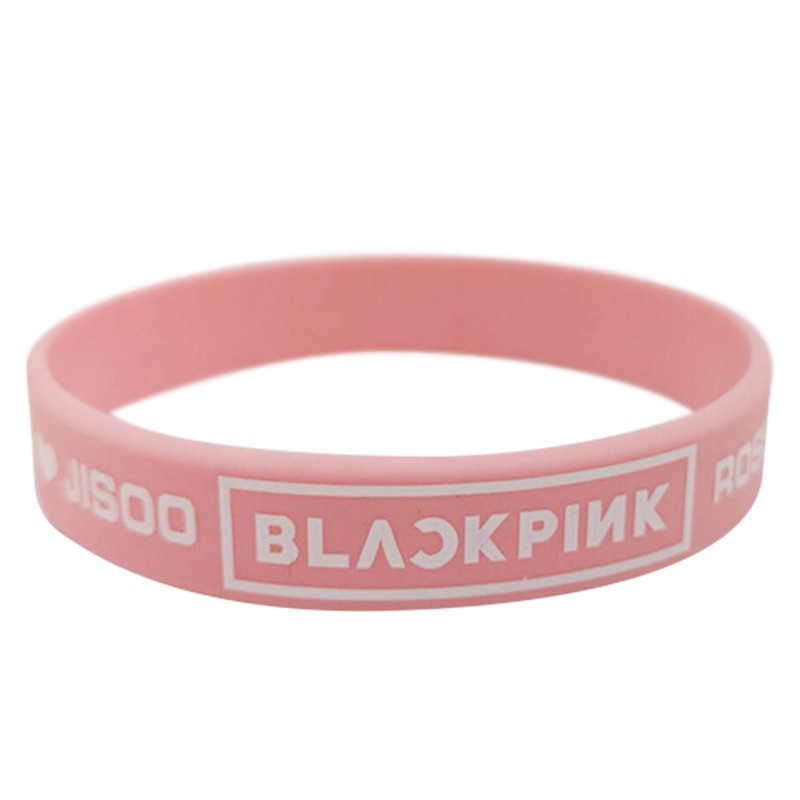 Vòng đeo tay bằng silicon cho người hâm mộ Kpop Blackpink Jennie Jisoo Rosé Lisa