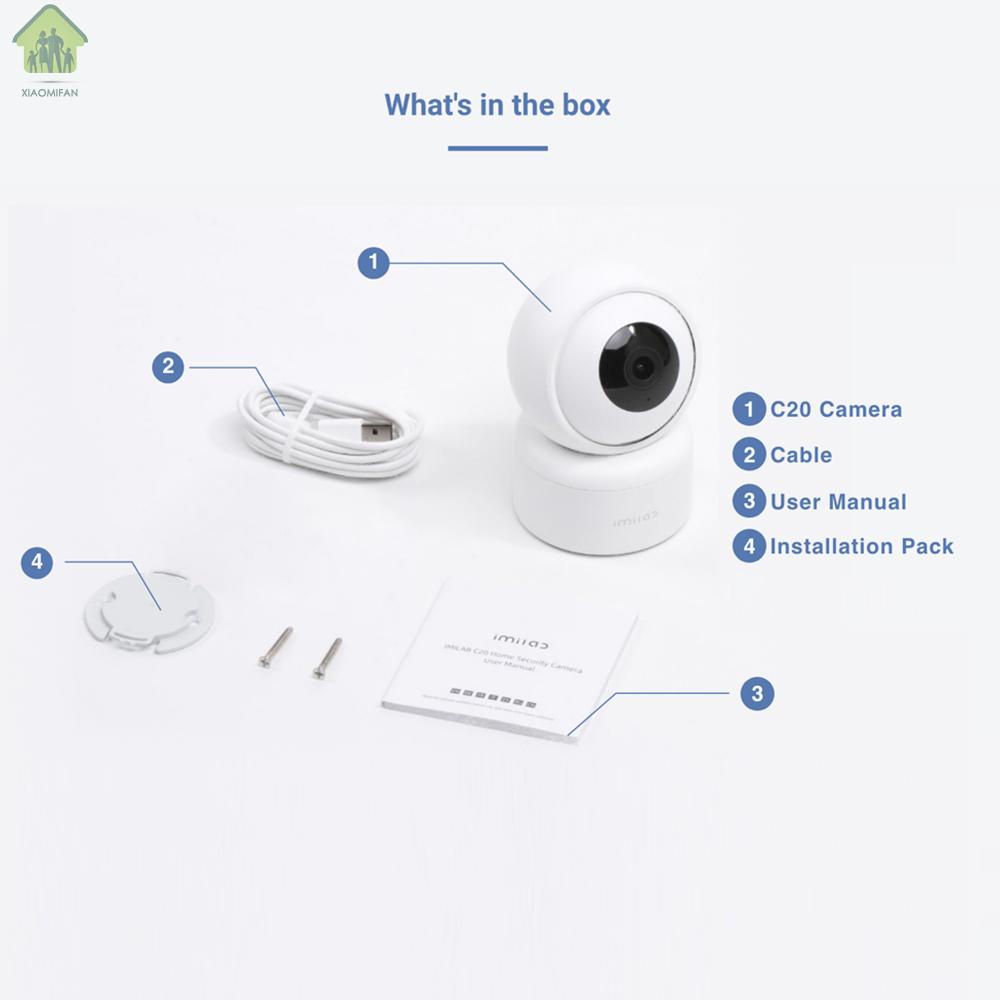 GOOGLE Camera An Ninh Imilab C20 1080p Kết Nối Wifi Thông Minh 2 Đầu Âm Thanh 360 Độ Kèm Phụ Kiện