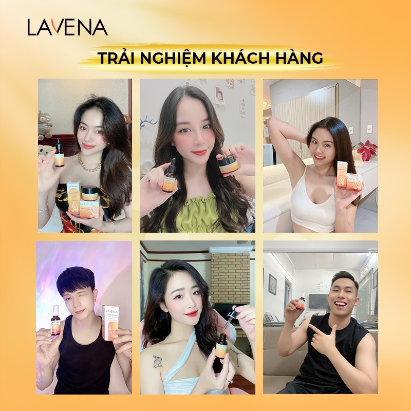 Combo Mờ Thâm Nách, Vùng Bẹn, Mông, Thâm Đầu Gối, Khuỷu Tay, Khử Mùi Cơ Thể Lavena