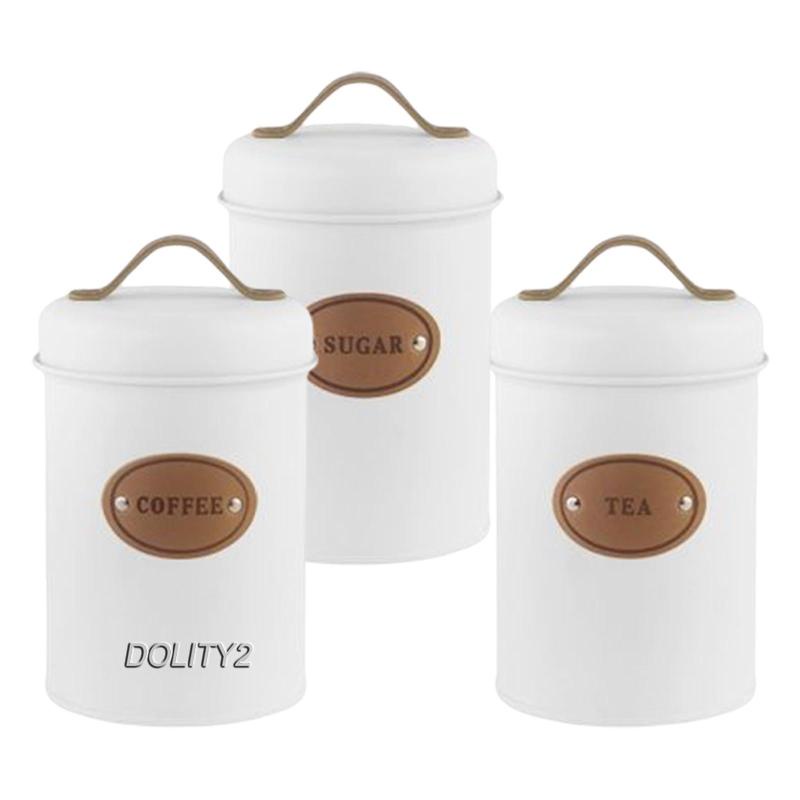 [Dolity2] Hũ Đựng Đồ Có Nắp Chặt Khí Phong Cách Bắc Âu Cho Phòng Bếp Quầy Bartop