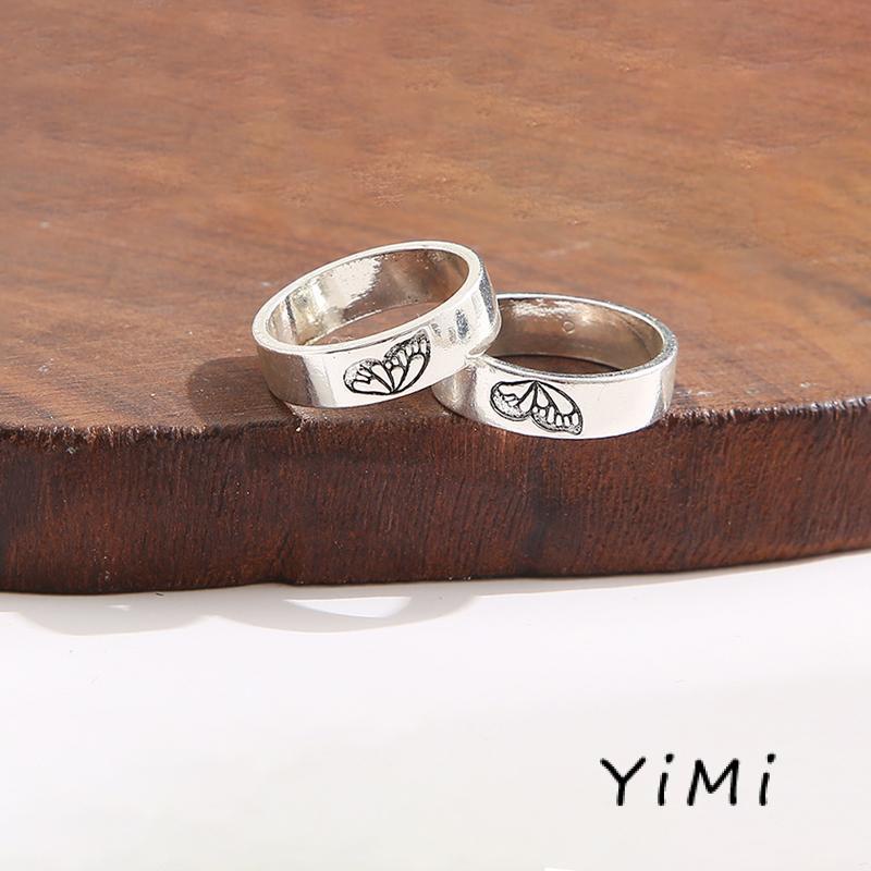 Nhẫn Đôi Bướm Thiết Kế Đơn Giản