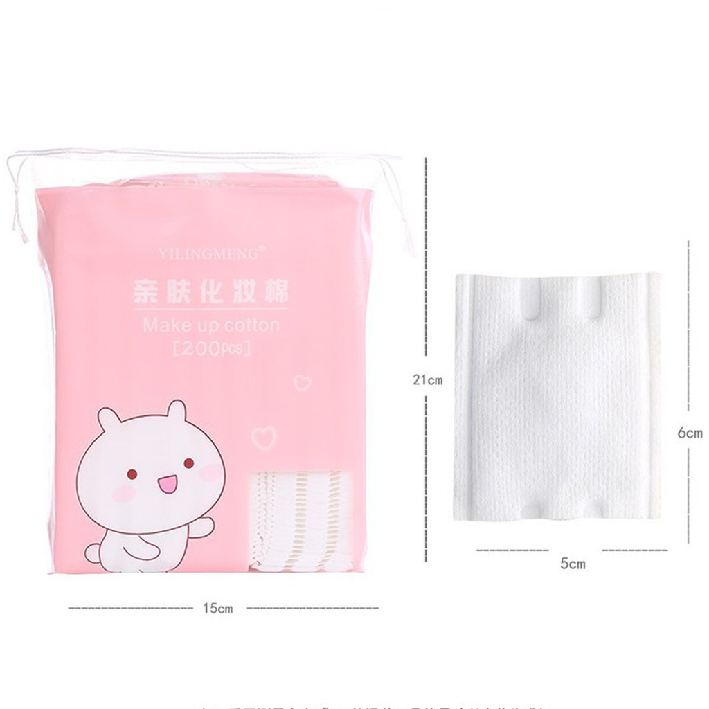 Bông Tẩy Trang 200 Miếng Yilingmeng Make Up Cotton