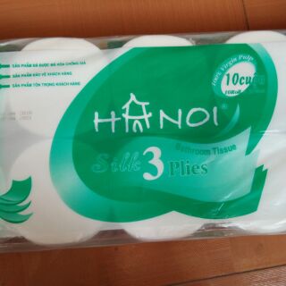 Giấy vệ sinh Hà Nội không lõi 3 lớp,10 cuộn