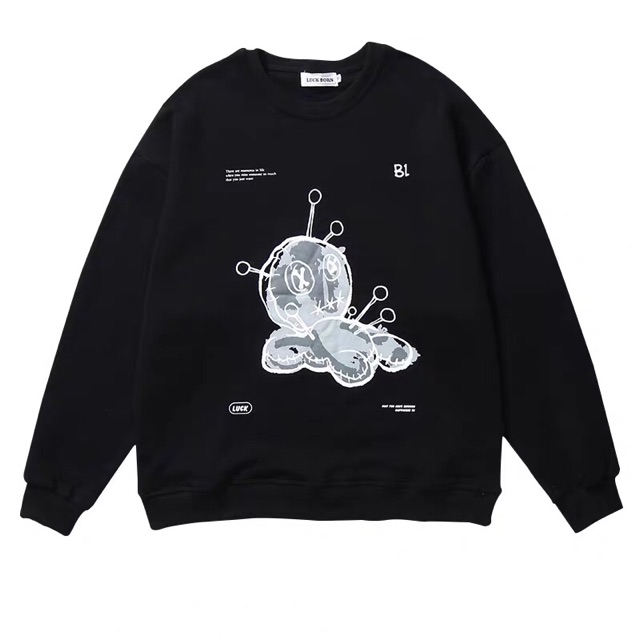 (Order) ÁO SWEATSHIRT OVERSIZE NỈ BÔNG UNISEX HÀN QUỐC CHUẨN