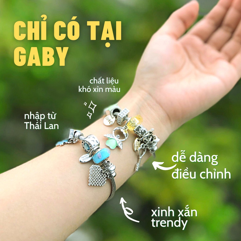 Vòng Tay Charm Nữ Thái Lan May Mắn Trendy Xinh Xắn Thời Trang Đeo Tay Làm Quà Tặng Độc Đáo