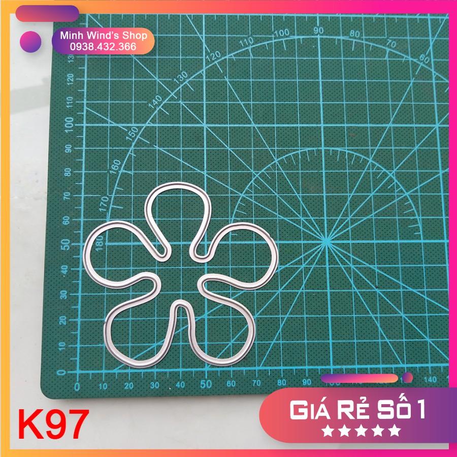 K97 - Khuôn Thép, Khuôn Cắt Hoa Hồng Trà