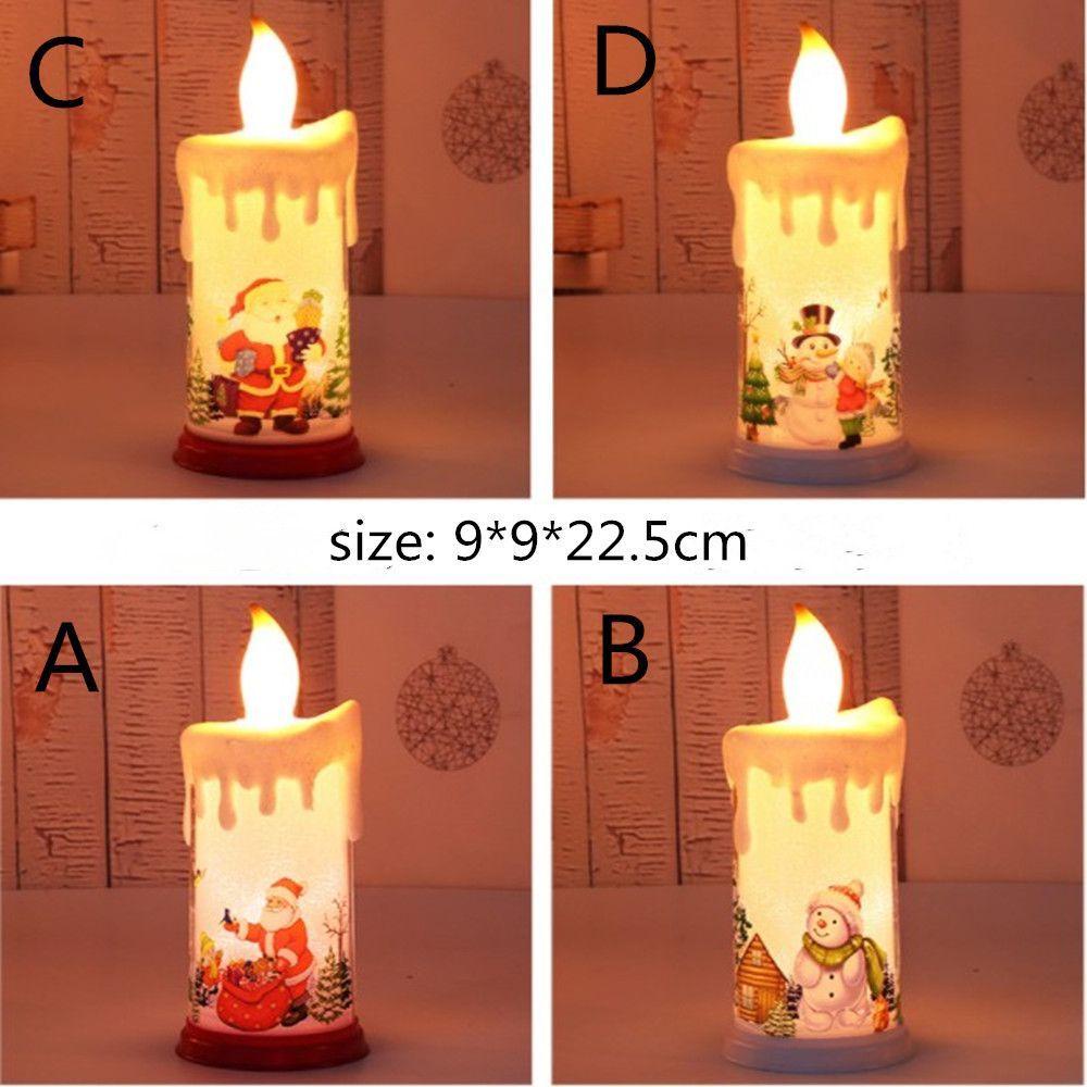 PINEVN Đèn LED Nến Hình Ông Già Noel Thời Trang