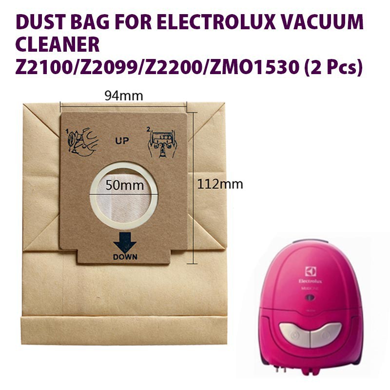 Túi rác máy hút bụi giấy Electrolux Z2100, Z2099, Z2200, ZMO1530