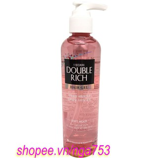 Gel Tạo Kiểu Và Giữ Nếp Tự Nhiên 250ml Double Rich Sorf Hold Chính Hãng.