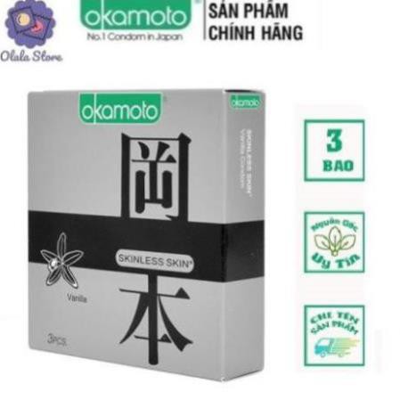 BAO CAO SU OKAMOTO HƯƠNG VANILLA  [ CHÍNH HÃNG NHẬT BẢN] NGỌT NGÀO - HỘP 10 BAO THÊM HƯƠNG VỊ CUỘC YÊU NGỌT NGÀO