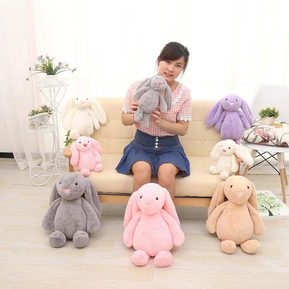 LILYES Thỏ Nhồi Bông Dài 30CM Đáng Yêu Cho Bé