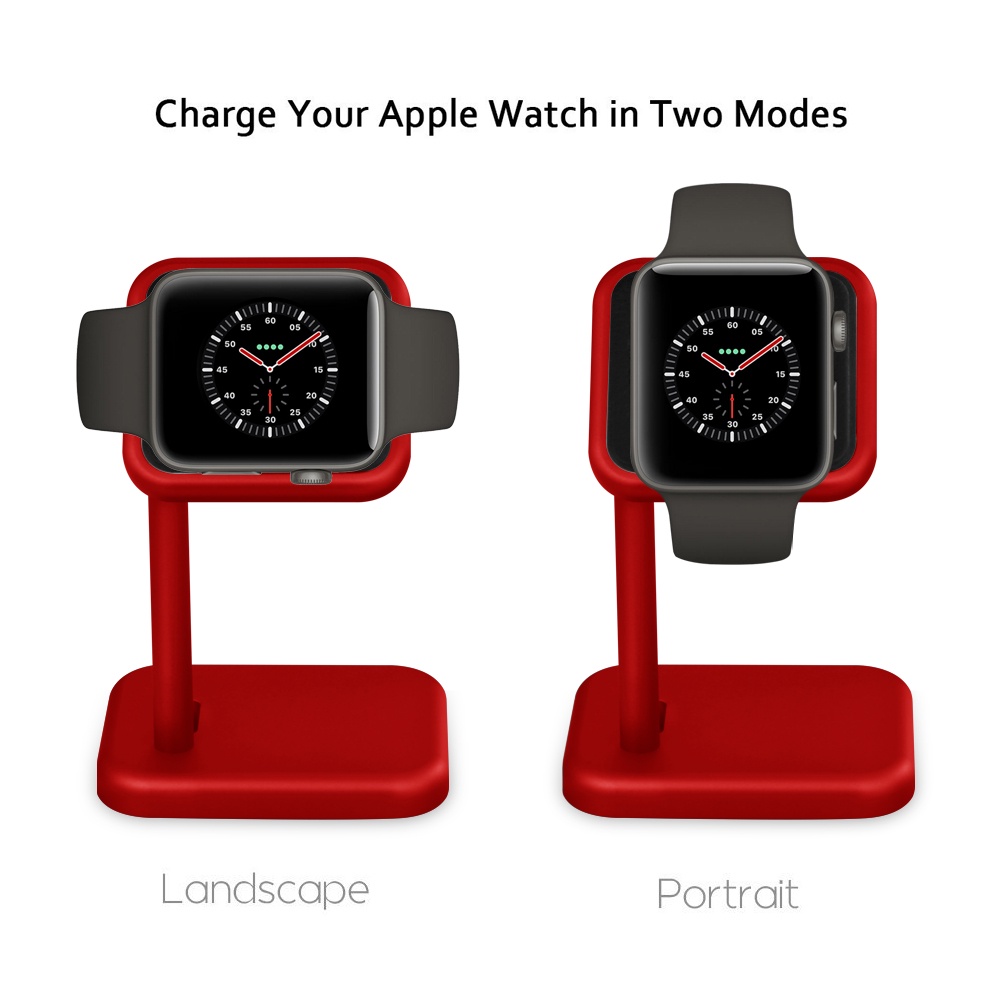Đế kê sạc đồng hồ Apple Watch dạng treo bằng hợp kim nhôm chắc chắn, tiện dụng.