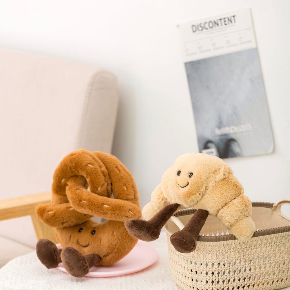 Búp Bê Nhồi Bông Hình Bánh Mì Nướng Hoạt Hình Dễ Thương