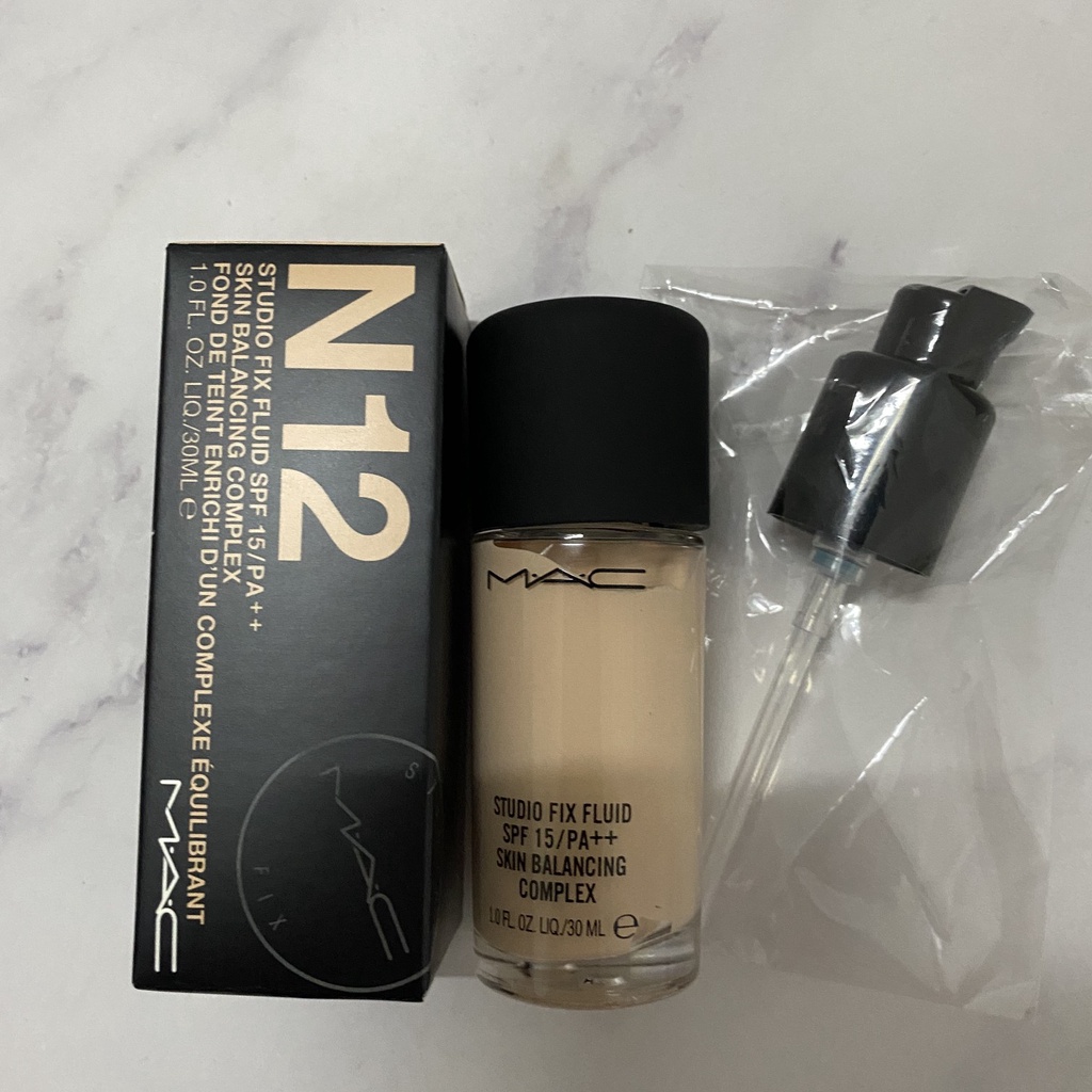 Kem nền trang điểm dạng lỏng MAC NC12 N18 NC15 tùy chọn che khuyết điểm kiềm dầu SPF15/ PA++ 30ml