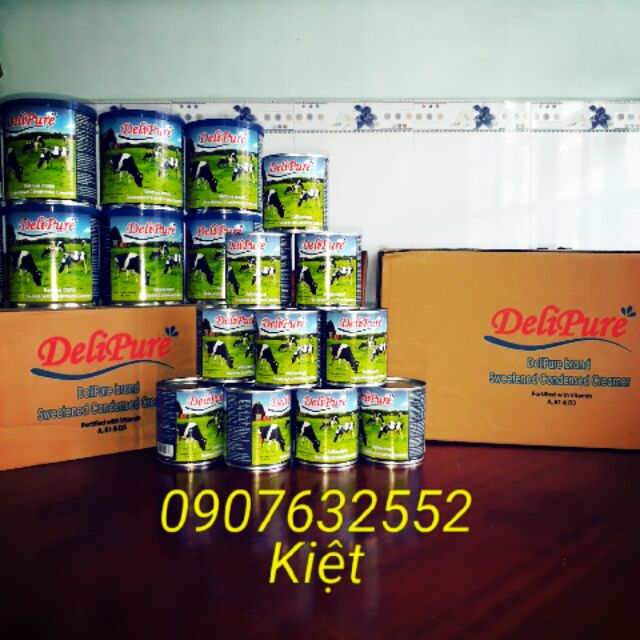 (Date 12/2022) Sữa đặc có đường Delipure 380/lon ( nhập khẩu Malaysia)
