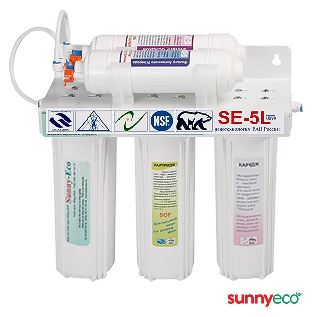 Máy lọc nước Công nghệ Nano Sunny-Eco SE-5L (Sản Phẩm Thế Hệ Mới Của Viện Hàn Lâm Khoa Học Nga Với Lõi Lọc Nước Nano)