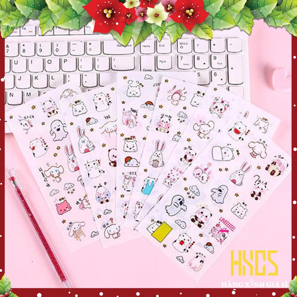 SET STICKER 6 miếng cute siêu rẻ