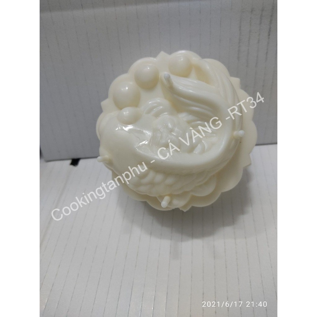 2 KHUÔN RAU CÂU TRUNG THU HÌNH CÁ VÀNG 10 x 4.5