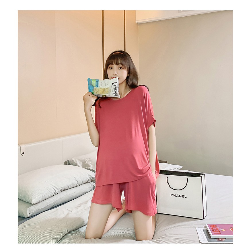 Set Áo Quần Bầu Bộ Bầu-SAQ59 Chất Cotton Lạnh Siêu Mát