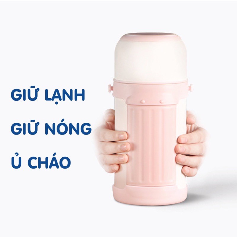 Bình ủ giữ nhiệt Doux siêu sang xịn mịn - Bảo hành chính hãng