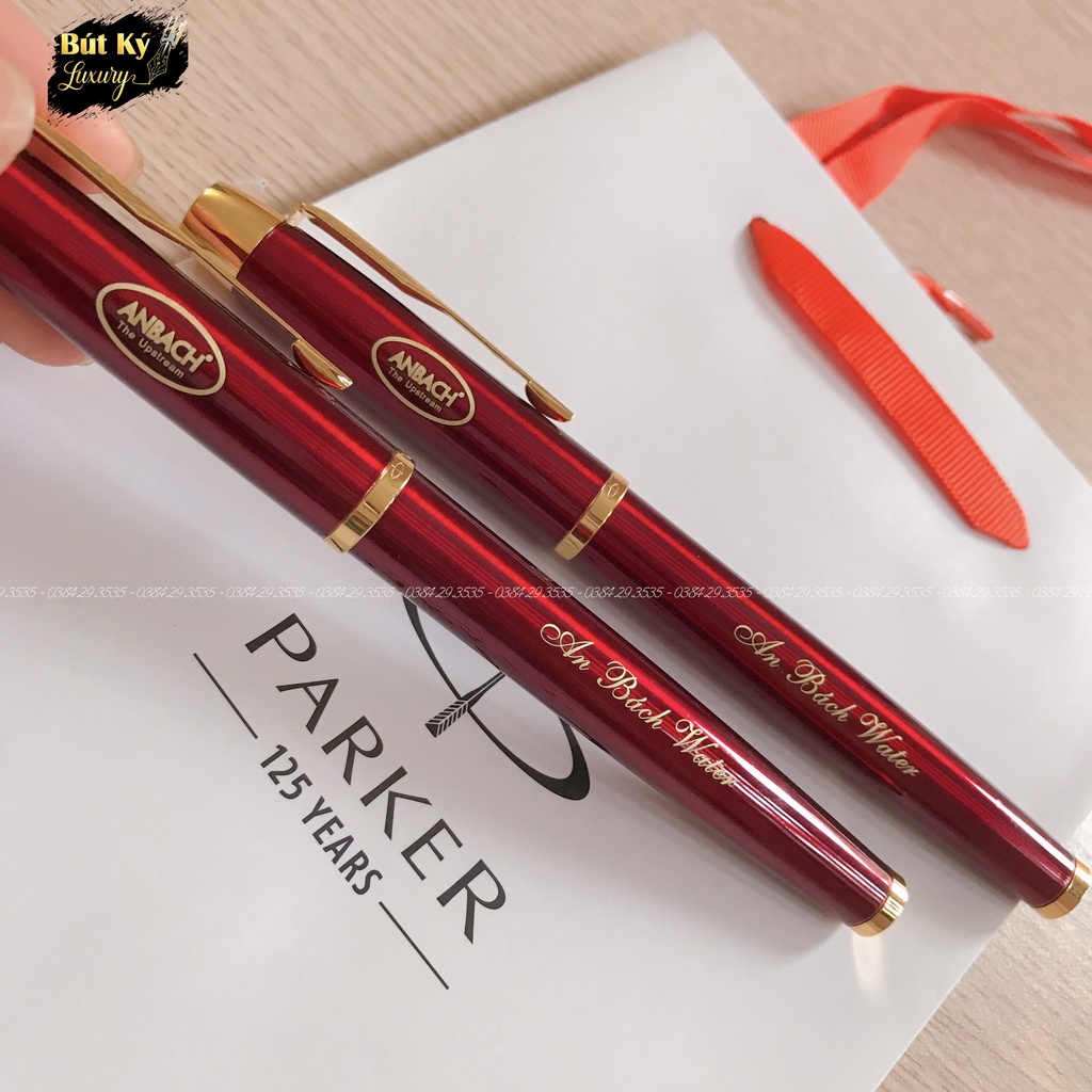 BÚT KÝ PARKER ĐỎ BÓNG CÀI VÀNG CAO CẤP  BÚT KÝ CAO CẤP