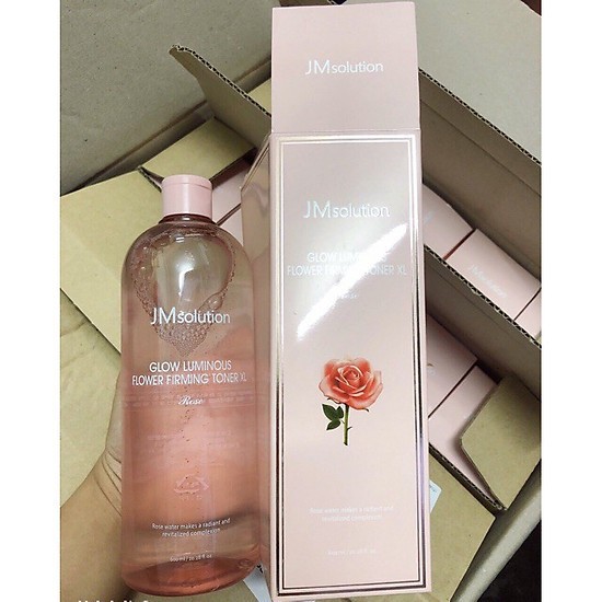 Nước Hoa Hồng JM Solution Glow Luminous Flower Firming Toner - BX0655