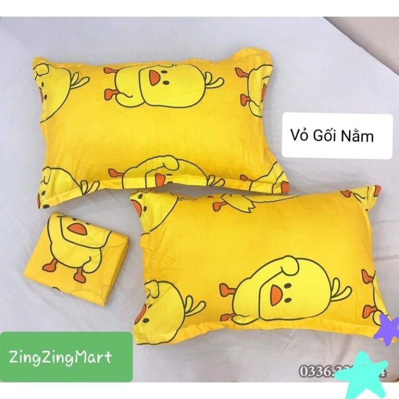 Vỏ gối đầu cotton poly nhiều mẫu nghộ nghĩnh