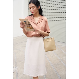 ÁO SƠ MI LỤA CỔ GIẢ VEST CAO CẤP