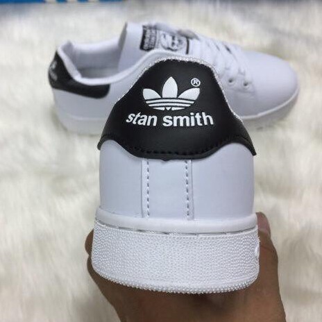 giày adidas stan smith (gót đen full phụ kiện)