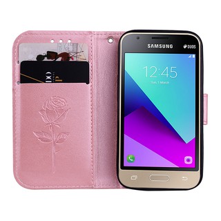 Bao da điện thoại nắp lật có ngăn đựng thẻ cho Samsung J1mini prime J1 2016