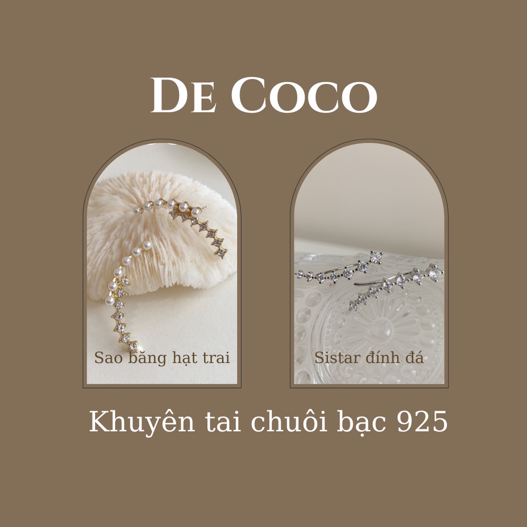 Khuyên tai nữ sao băng Shooting Star decoco.accessories