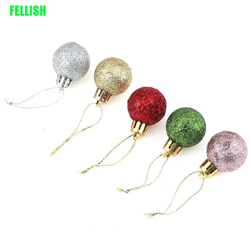 Set 24 quả châu trang trí cây thông giáng sinh