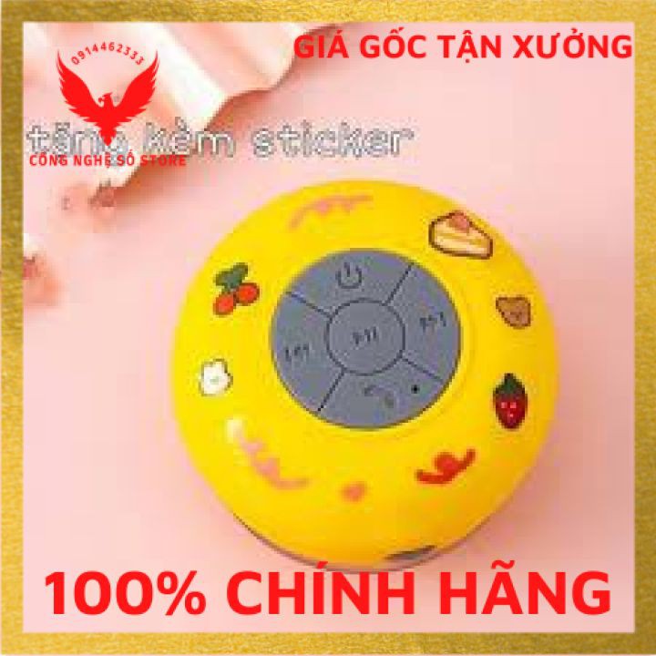 Loa nhà tắm, loa Bluetooth không dây, loa chống thấm nước, tặng kèm bộ sticker dễ thương