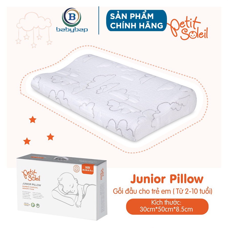 Gối Đầu Trẻ Em Junior Pillow Petit Soleil Thấm Hút Mồ Hôi Cho Bé Khi Ngủ