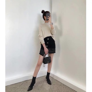 Chân váy jean đen tqxk #160k / sml