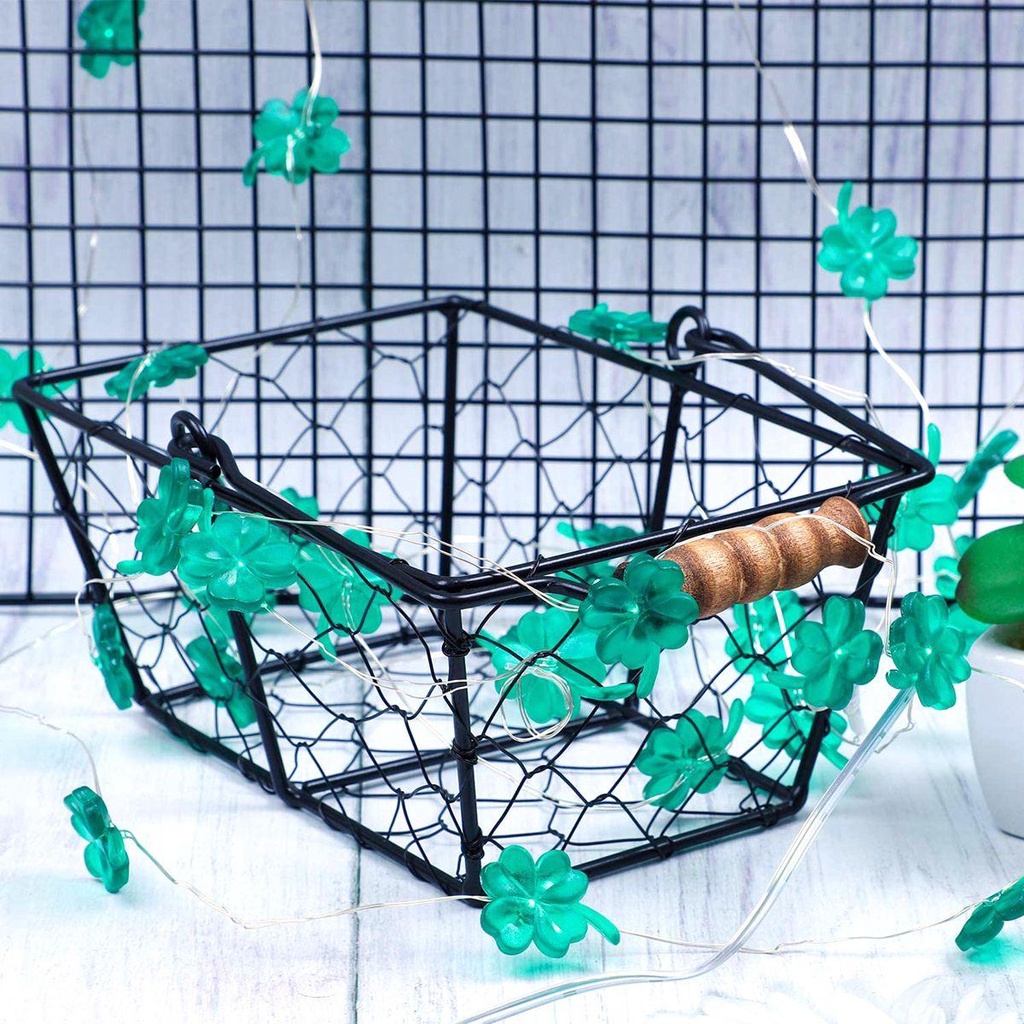 Dây Đèn Led Hình Cỏ Bốn Lá Dùng Trang Trí Tiệc Cưới Áo Thun In Hình Patrick Thời Trang Năng Động