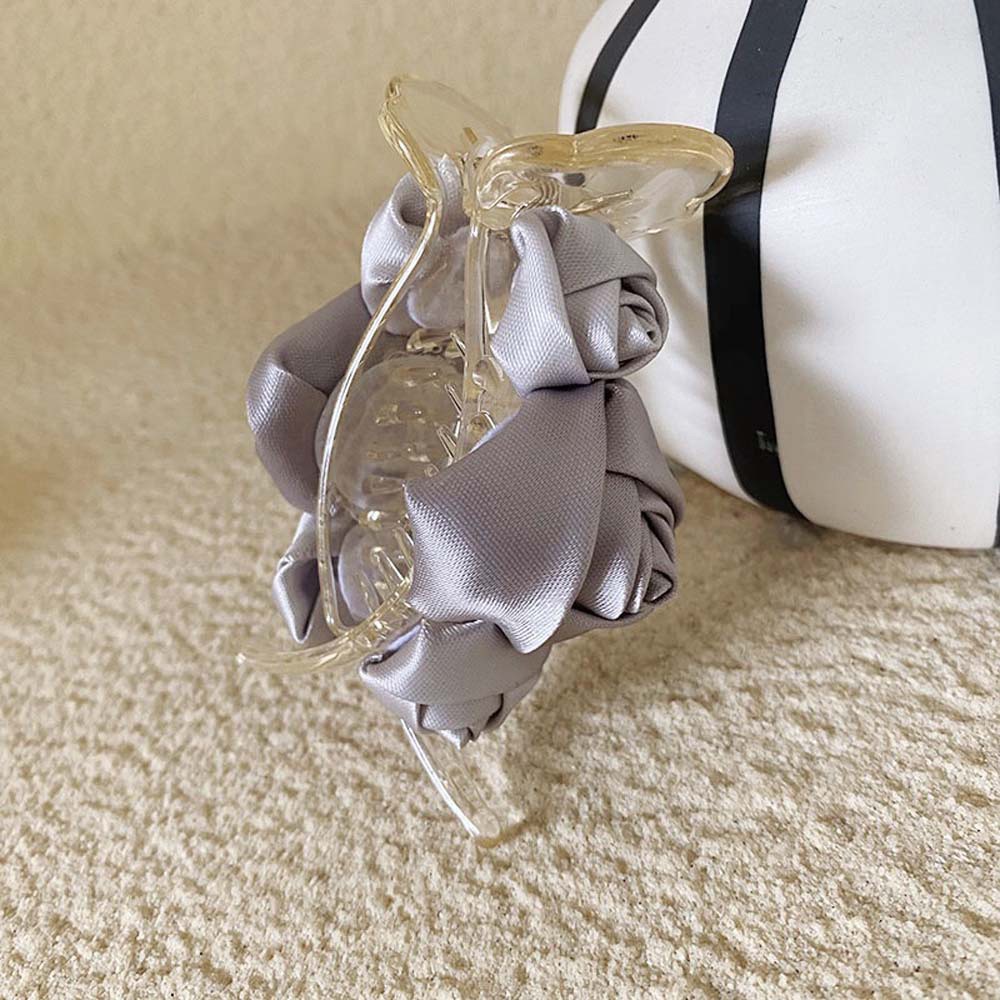 Kẹp Tóc Bằng Nhựa Hình Hoa Hồng Ba Kích Thước Phong Cách Hàn Quốc Thanh Lịch Dành Cho Nữ