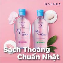 Nước tẩy trang dưỡng trắng Senka All Clear Water Micellar Formula 230ml Nhật Bản