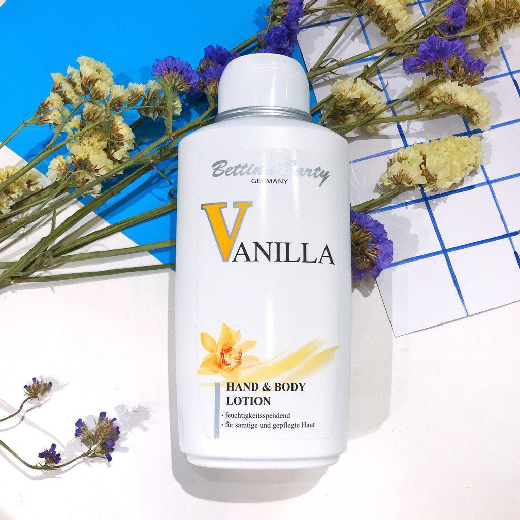 Sữa Dưỡng Thể Hương Nước Hoa Vanilla Đức - Lotion Sữa Chua Trắng Da Bettina Barty Vanila Đức 500ML - VANNILA ĐỨC