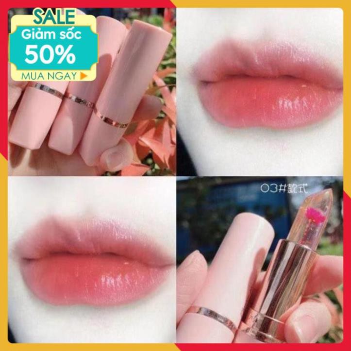 ❤SALE TO 50%❤ Son thạch trong suốt ⚡️𝐅𝐑𝐄𝐄 𝐒𝐇𝐈𝐏⚡️ dưỡng ẩm, màu hồng cánh sen | BigBuy360 - bigbuy360.vn