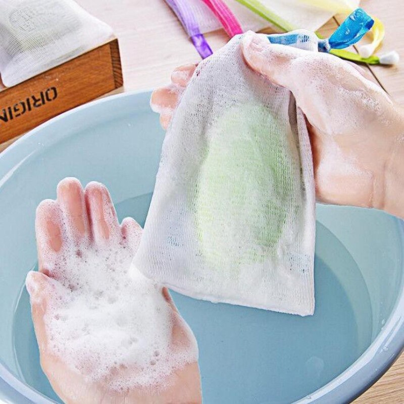 Lưới Tạo Bọt Đựng Xà Phòng Tiện Lợi 2 lớp nhỏ gọn mang đi du lịch SIGO