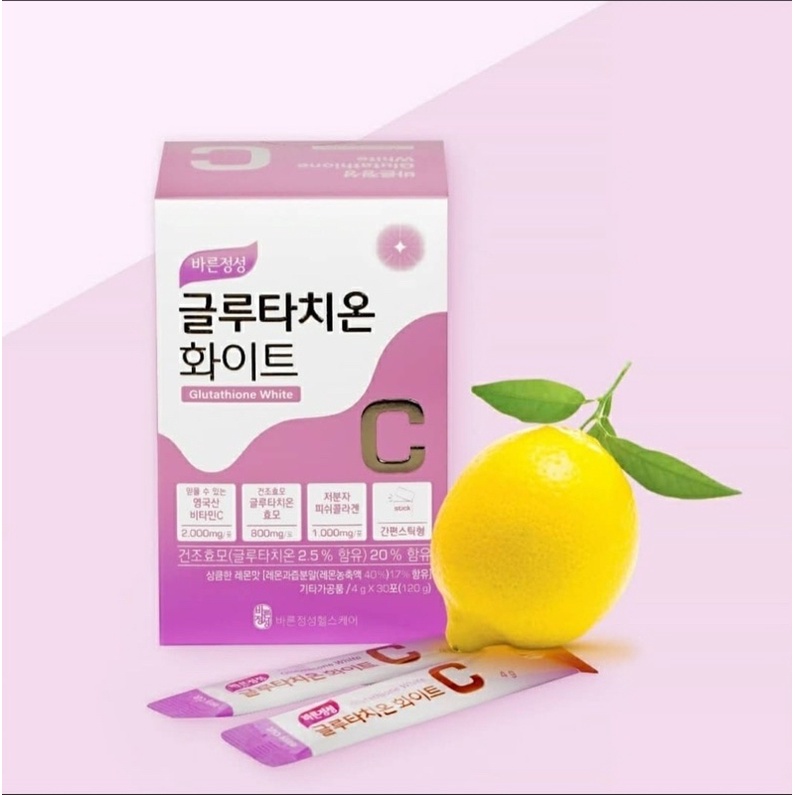 BỘT TRUYỀN TRẮNG GLUTATHION HÀM LƯỢNG 800MG (VITAMIN C + COLLAGEN) HỘP 30 GÓI x 4G