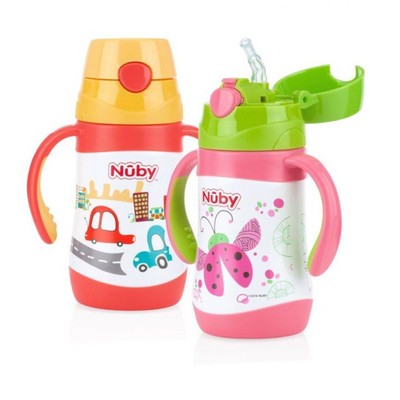 Bình uống nước Nuby bằng Inox giữ nhiệt 2 chiều nóng lạnh, dung tích 280ml-10227