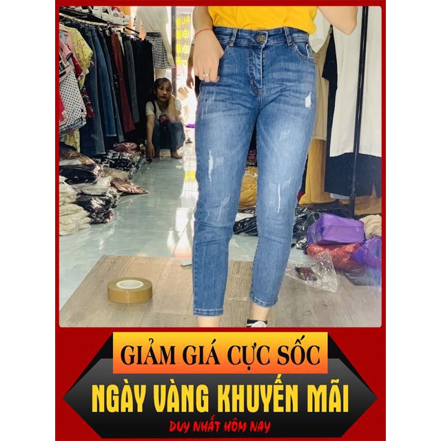 [ Big Sale ] Quần bagyy bò xước( ảnh thật) thời trang elise