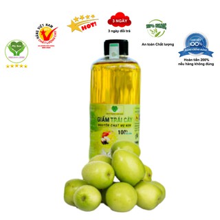 Giấm táo hữu cơ nguyên chất mẹ ken 500ml - dấm táo lên men tự nhiên