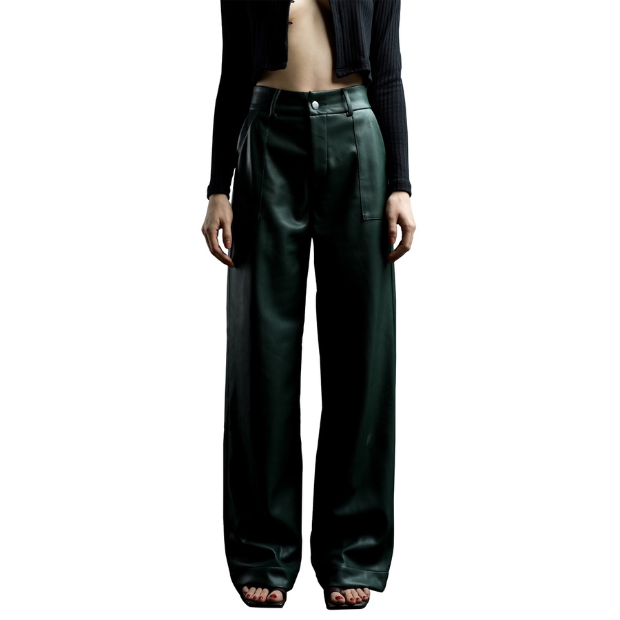 Là min - Quần Leather Trousers