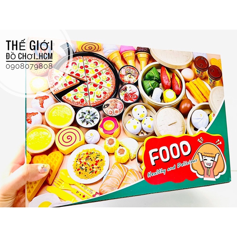 [HÀNG CAO CẤP] Đồ chơi nhà bếp nhiều món ăn food healthy dành cho bé thích bày bàn tiệc